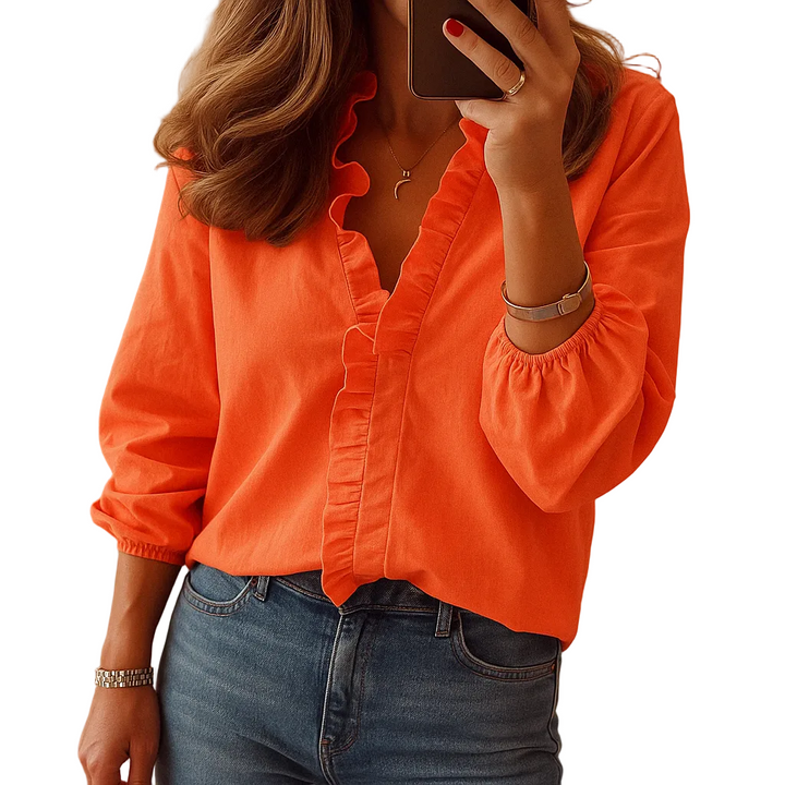 Elara | Women’s Elegant Ruffle Blouse