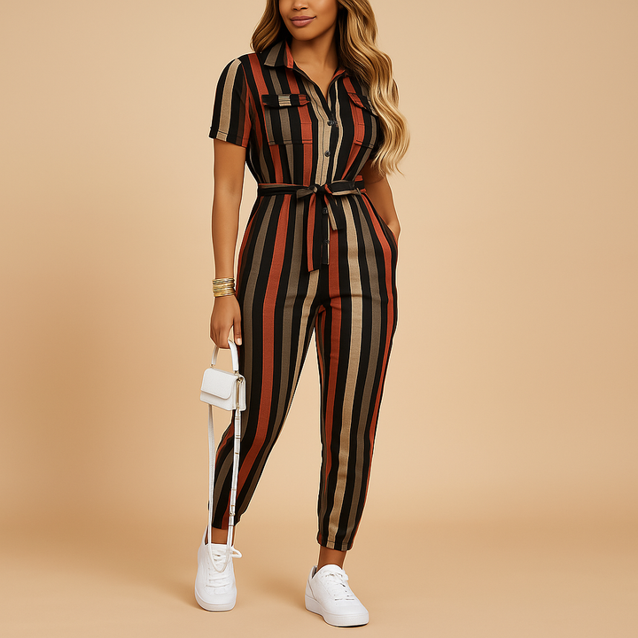 Amara | Women’s Tailored Button Jumpsuit